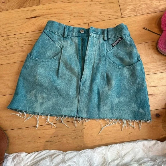 Denim Mini Skirt - Picture 3 of 7